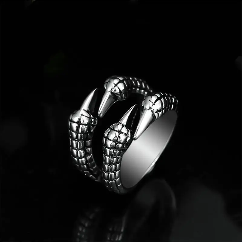 

Retro Opening Adjustable Dragon Claw Men Ring Punk Dragon Temperament Ring Fashion Party Jewelry Gift