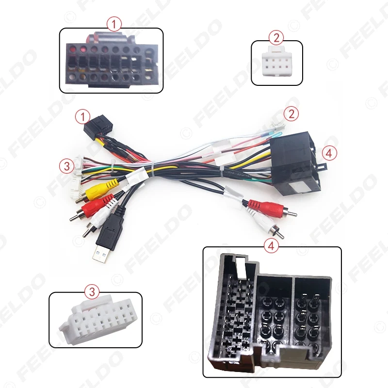 Автомобильный радиоприемник FEELDO 16PIN Android Power Calbe с can-шиной для KIA Sorento Cerato аудио