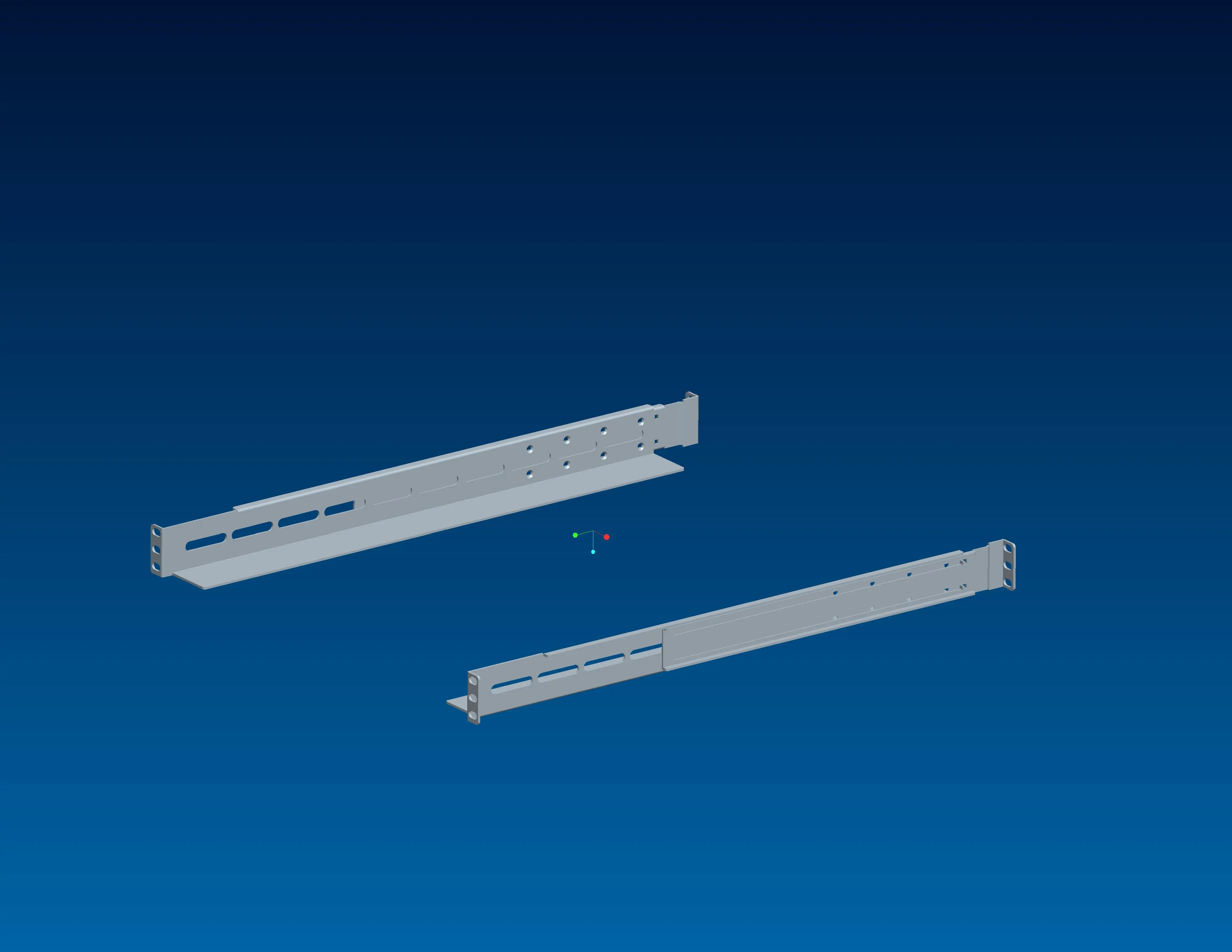 L универсальные направляющие для 19-дюймового расширительного шкафа сервера хранения