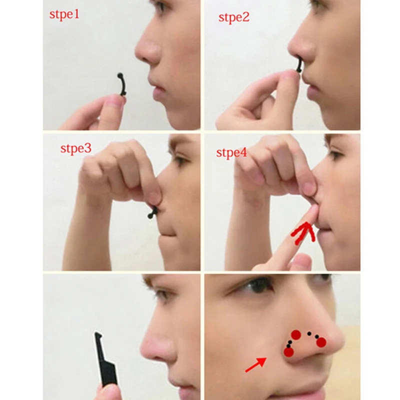 

3Pair No Pain Nose Up Shaper Lifting Shaping Clip Clipper Shaper Bridge Straightening Beauty Nose Clip Corrector Massage Tool