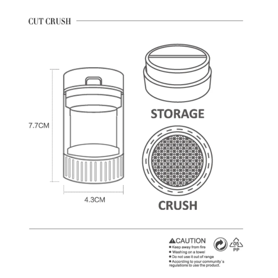 

2In1 Medicine Pill Splitter Storage Pill Box Candy Dispenser Splitter Mini Organizer Pill Cutter Powder Pharmacy Tablet Grinder