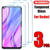 3pcs tempered glass for xiaomi redmi 9 9c 9t nfc 9a 9at 8 8a 7a 6 screen protector film for redmi note 10 9 8 7 pro 9s 8t glass
