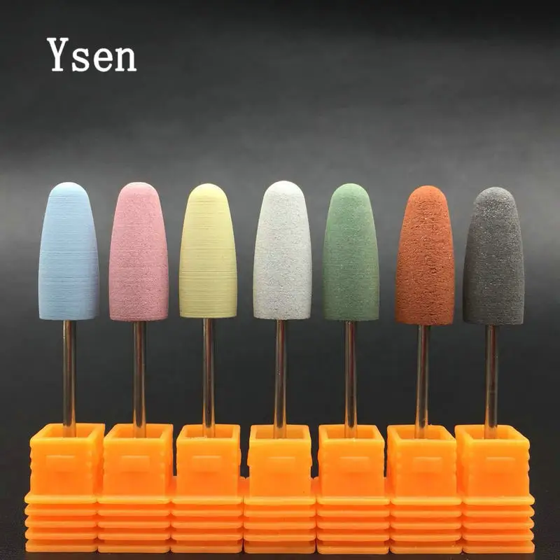 

7pcs Rubber Sharpening Nail Drill Bit for Nail Cuticle Cleaning Drill Bit Manicure Tool Nail Accessories Nail Drill Bits Set