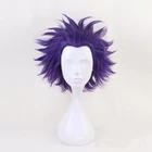 Парик для косплея из аниме Моя геройская Академия, короткие фиолетовые искусственные волосы, с шапочкой
