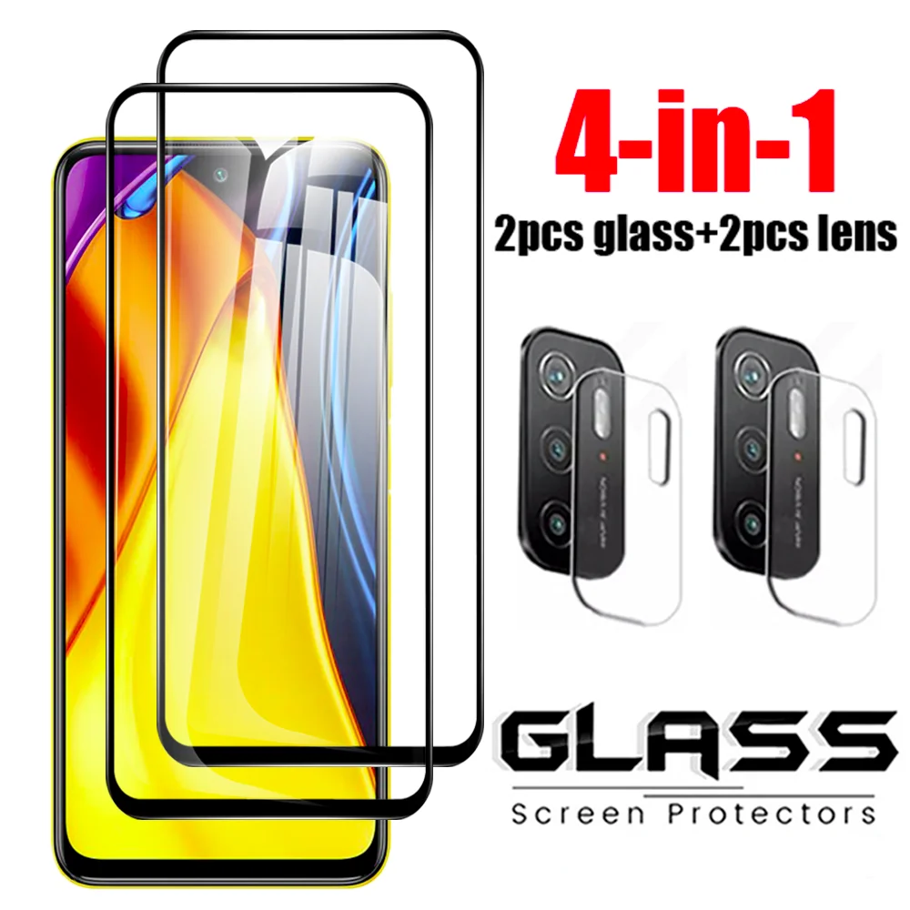

4in1 Защитное стекло для Xiaomi Poco M3 камера защитная пленка для экрана для Xiaomi Poco M3 Pro 4G/5G 6,5 дюйм стекло