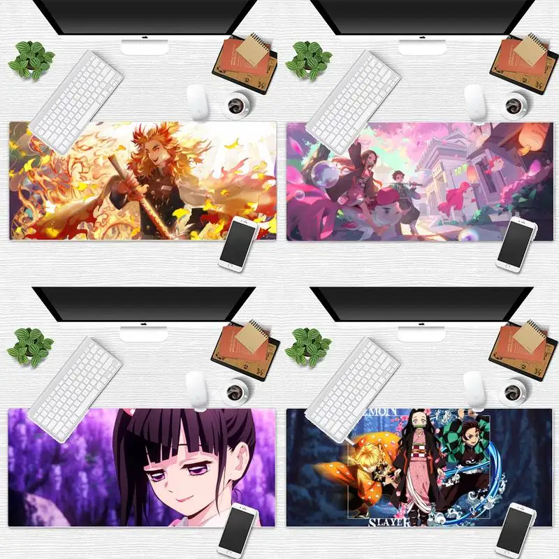 

Demon Slayer anime Large Mouse pad PC Computer mat Desk Table Protect Game Office Work Mouse Mat pad Non-slip Laptop Cushion