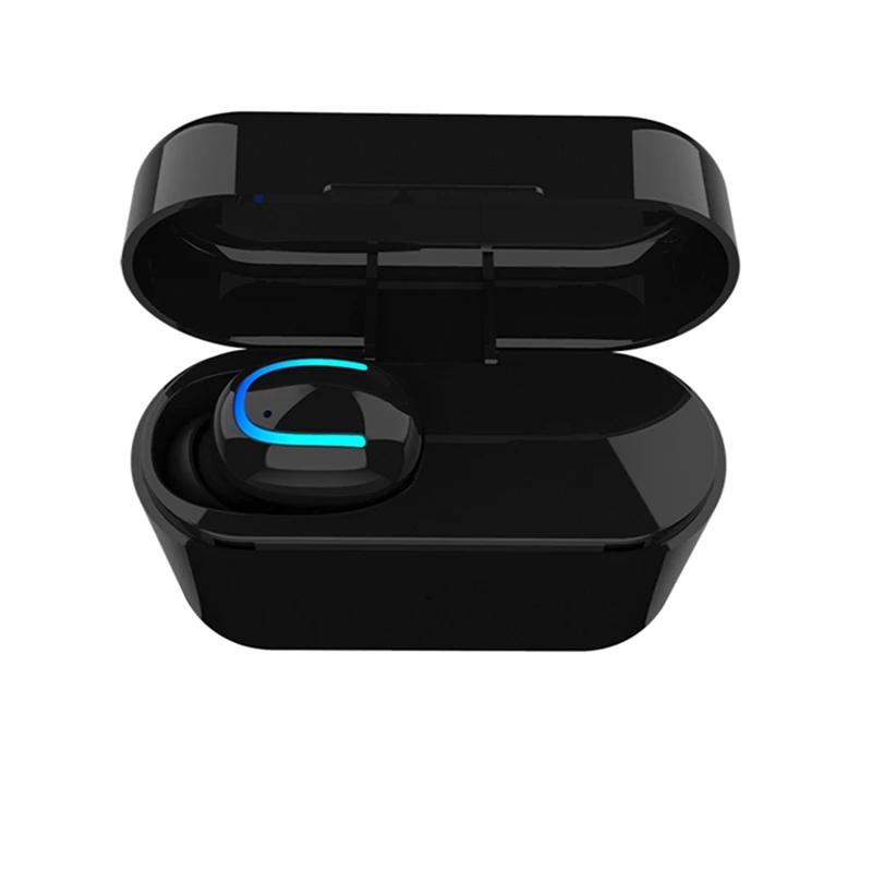 VTIN беспроводные Bluetooth наушники Ультра маленькие наушники-невидимки стерео один наушник с микрофоном зарядная коробка для iPhone Xiaomi