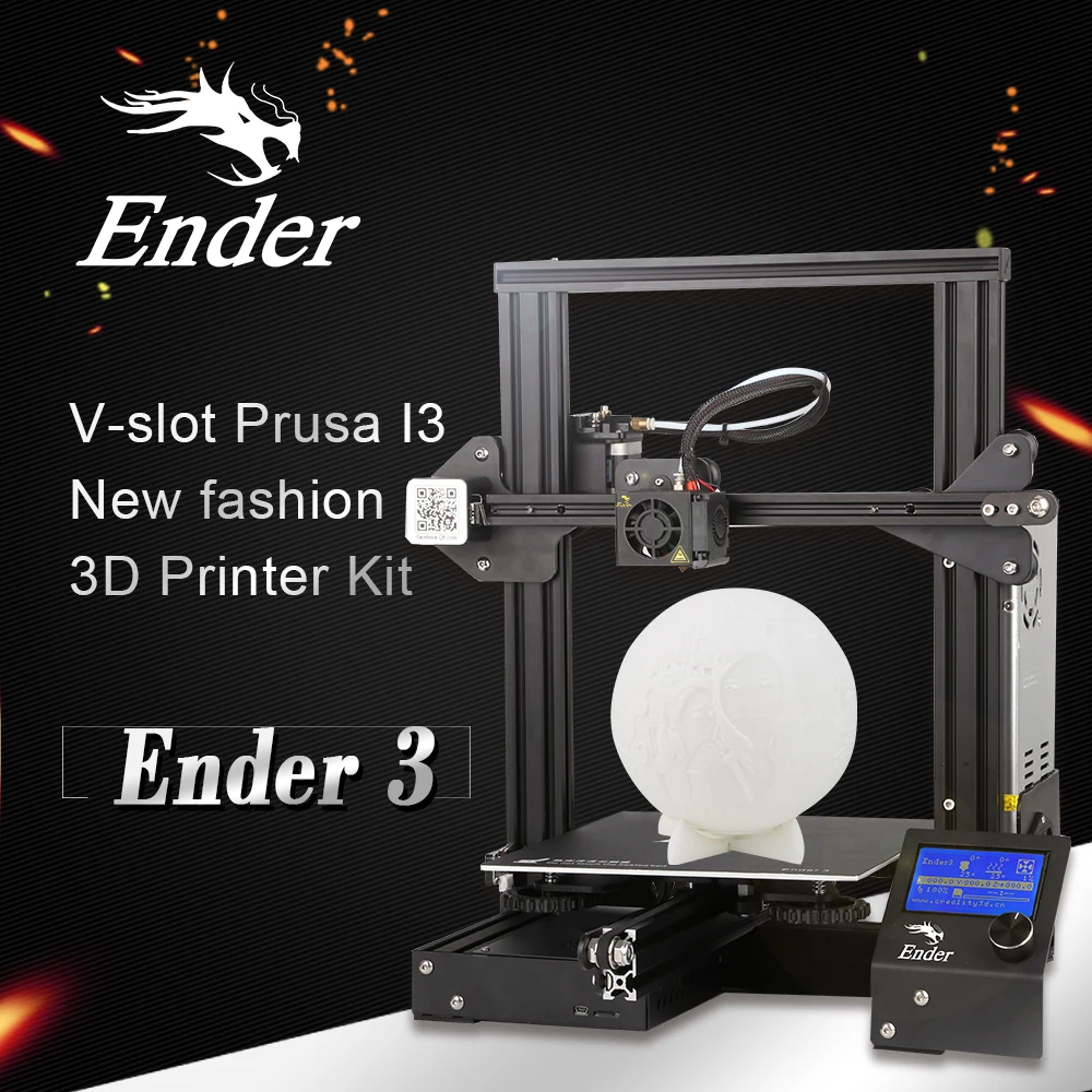 Creality экономичный DIY 3d принтер Ender-3/3Pro/3X с соплом/PLA/силиконовые наборы V-Slot Prusa I3