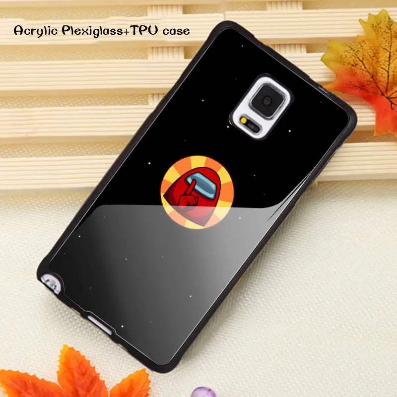 

among us video game funny Phone Case Acrylic Plexiglass TPU For Samsung Note20 10 9 8 7 5 Pro ULTRA