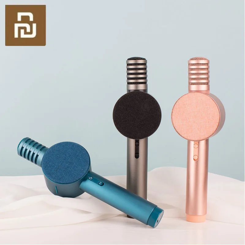 Беспроводной Bluetooth микрофон Xiaomi KTV 3 цвета Портативная колонка караоке