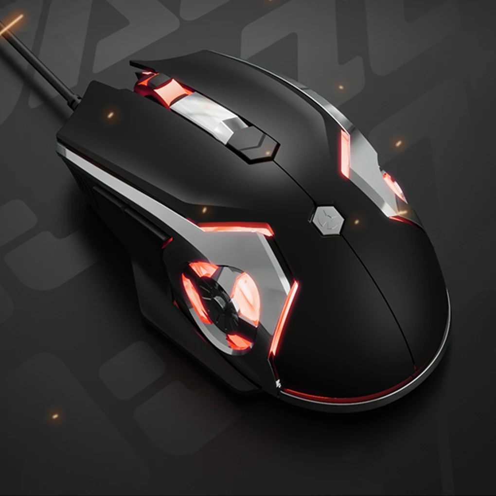 

USB Wired Ergonomic Mouse Gaming Computer Mice Laptop Accessory Black