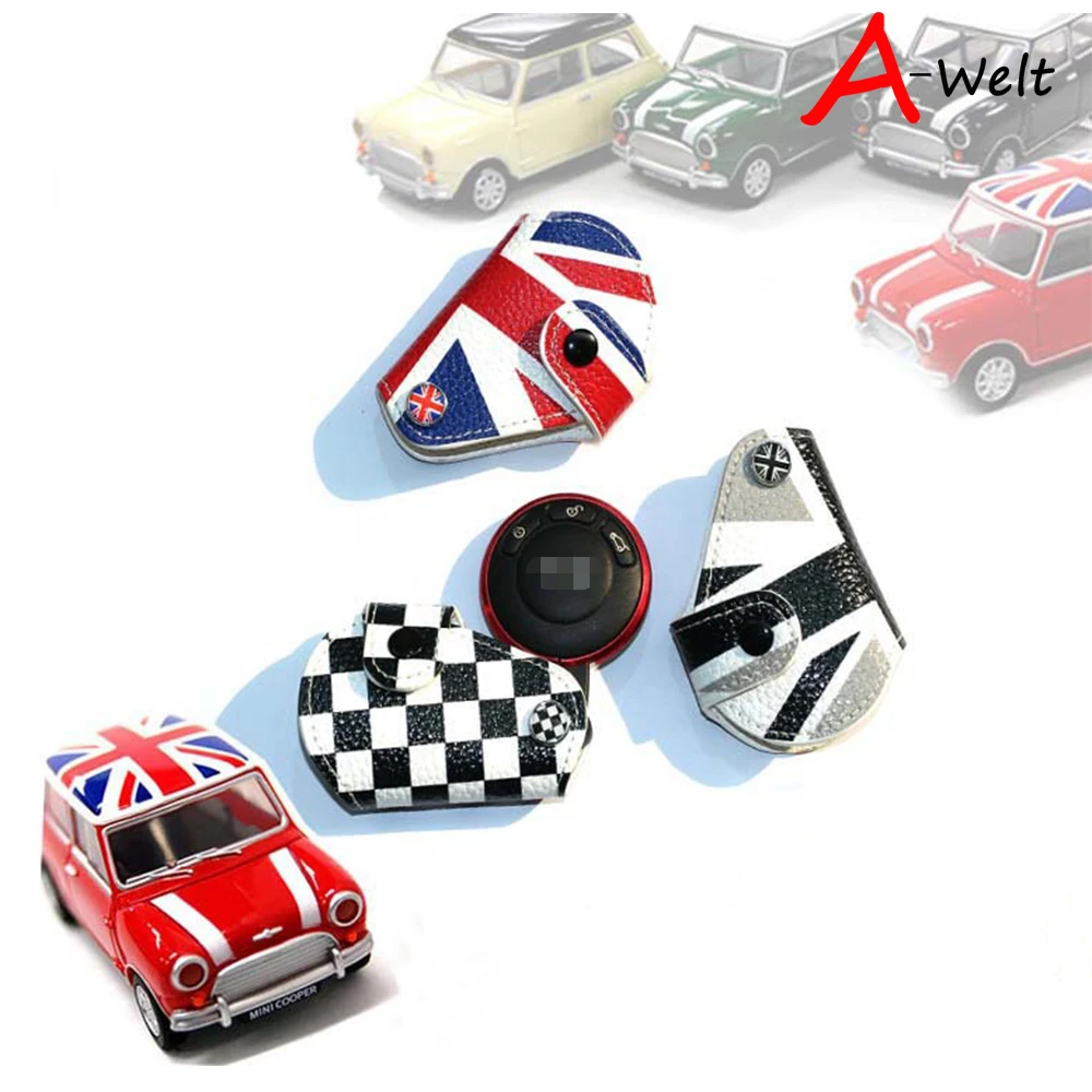 1 шт. красный синий Юнион Джек Флаг Великобритании стиль настоящая кожа брелок