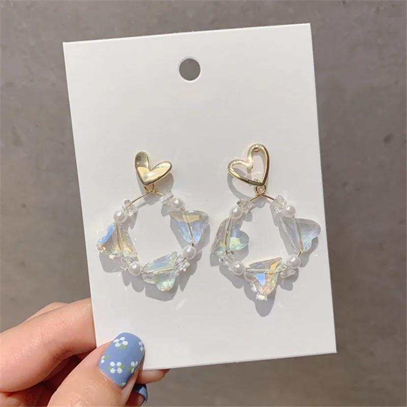 

New Fashion Color Fantasy Love Earrings Girl Earrings Women's Holiday Gifts Jewelry Wholesale