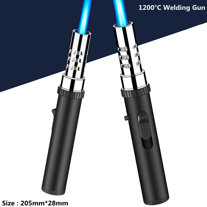

Torch Gas Lighter For Restaurant Cooking Baking BBQ Inflatable Butane Cigar Windproof Lighters 1200°C Hardware Welding Gun