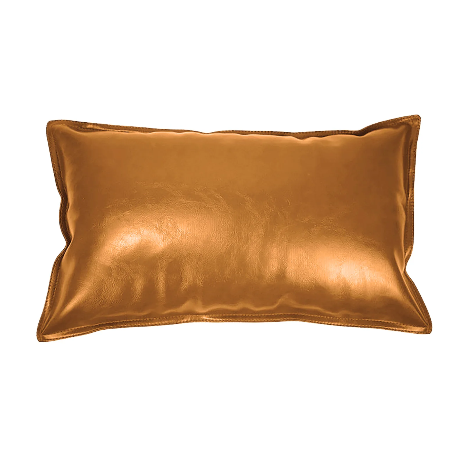 

Brown Sofa Pillow Bedside Back Cushion Cover Oil Wax Leather Use Hidden Zipper Modern Country Style Luxury PU Pillowcase