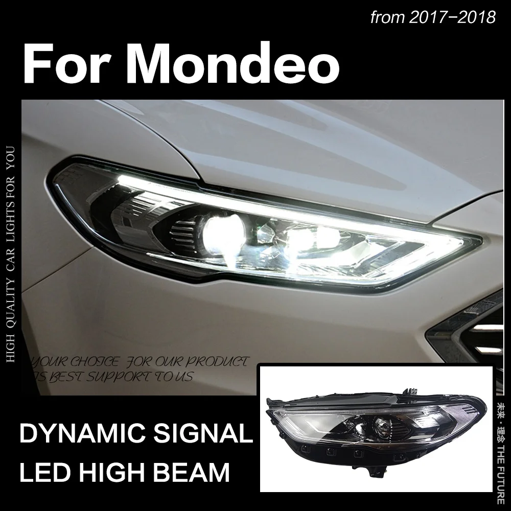 Автомобильный Стайлинг для Ford Fusion фары 2017-2020 Mondeo светодиодный динамический