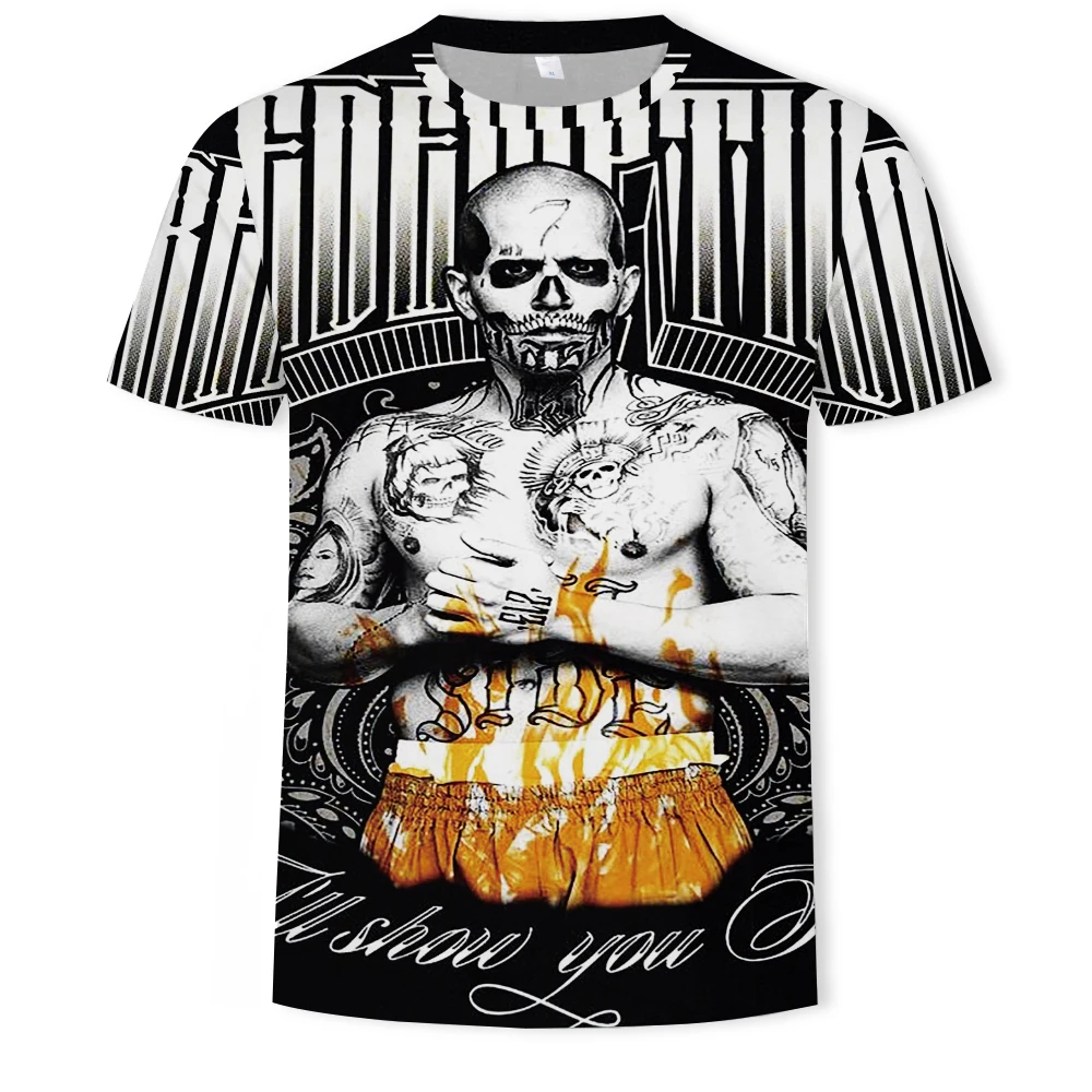 

Летняя мужская футболка с коротким рукавом и 3D принтом, Модная и удобная креативная Повседневная Спортивная футболка для бега и улицы