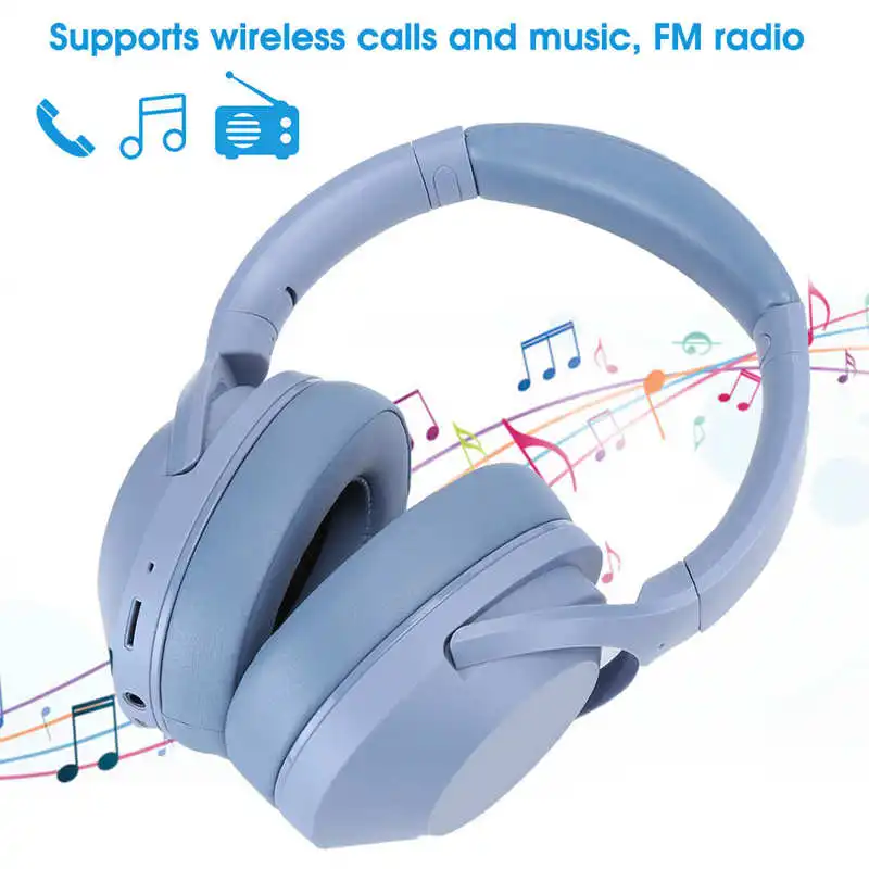 Беспроводные стереонаушники Bluetooth гарнитура FM радио аудио вход HiFi Качество звука