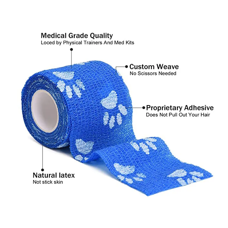 Повязка Спортивная эластичная самоклеящаяся Нетканая из дышащей ткани |