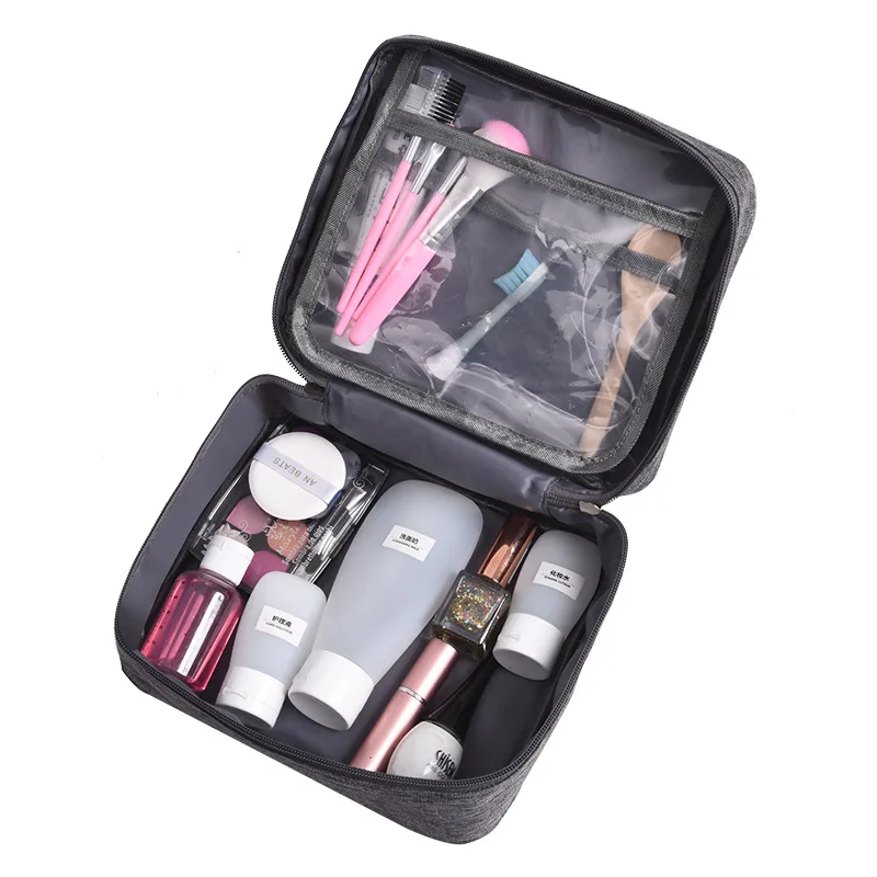 

Waterproof Portable Women Cosmetic Bag Multifunctional Travel Toiletry Storage Organizer Handbag Female Makeup Bag Beauty Case