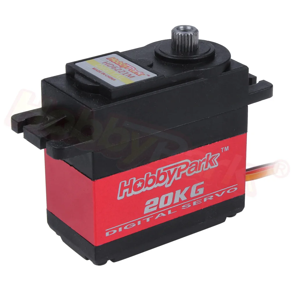 Hobbypark цифровой высокий крутящий момент 20 кг сервопривод металлический редукторный двигатель 2BB 1/10 1/8 1/5 Baja RC монстр грузовик Truggy самолет робот