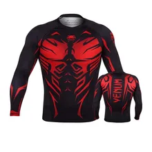 Jiu Jusit футболка ММА Мужская bjj gi боксерские майки с длинным рукавом Муай Тай футболки 3D Fightwear ММА компрессионные колготки