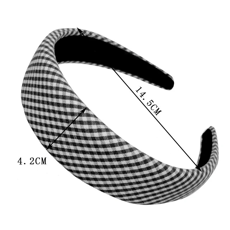 

New Classic Houndstooth Headband Soft Hairband Winter Warm Turban Headwear grils Hair Accessories Female Hair Accessories
