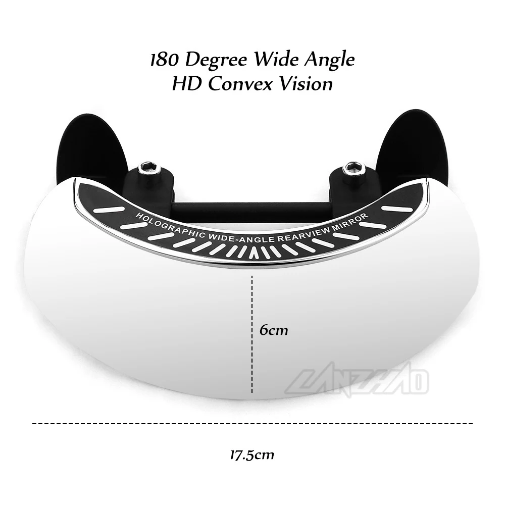 Универсальное зеркало заднего вида на лобовое стекло мотоцикла 180 ультра