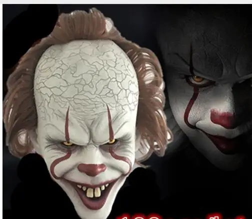 Стивен Кинг это маска Pennywise ужас клоун Джокер маска Забавный Клоун haloween ужас страшная маска Хэллоуин косплей костюм реквизит