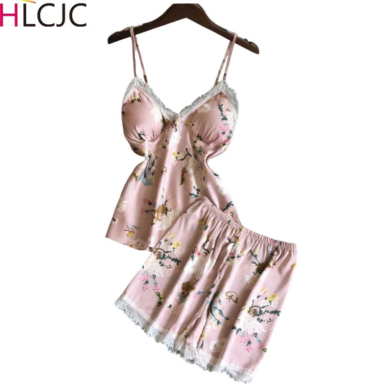 Женские пижамные комплекты без рукавов Цветочная Пижама пикантное кружевное