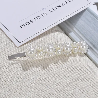 

Korea Fashion Solid Pearl Hair Clips for Women Hair Barrette Hairpins Metal Hair Clips for Girls Pearl Clips Hair Accessories