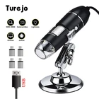 Цифровой микроскоп 1600X с разъемом Type-C, Micro USB, светодиодная лупа, камера, электронный микроскоп для пайки, с подставкой для телефона, ПК