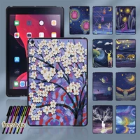 for apple ipad 8 2020 8th generation 10 2 inch tablet hard shell case ultra thin painting colors slim case
