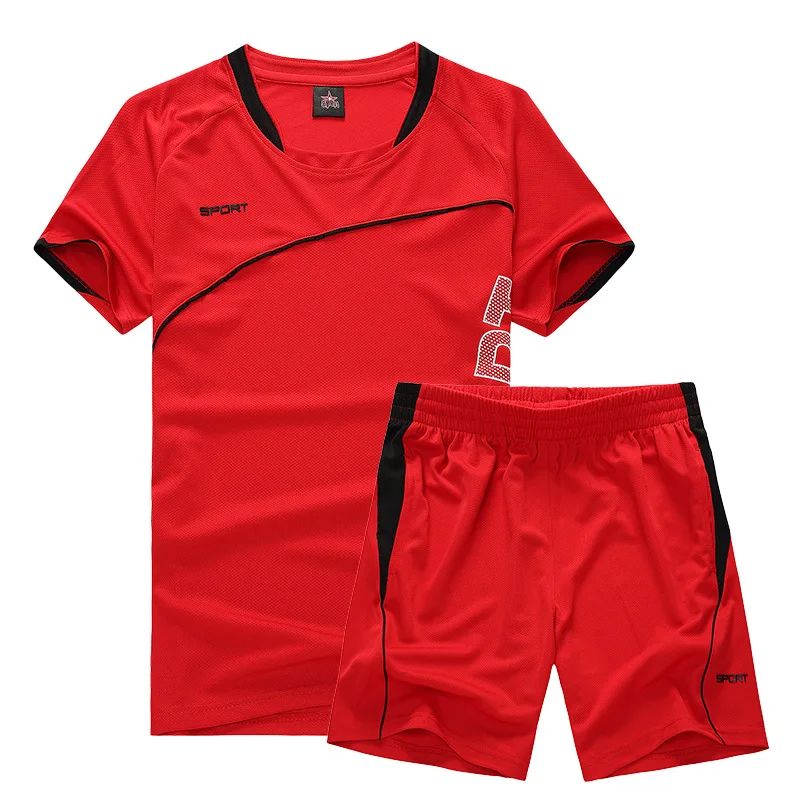 

Tracksuit Men Set Clothing Sportswear Set Fitness Summer Print Men Shorts + T shirt Men's Suit 2 Pieces Sets Plus Size 5XL 2020