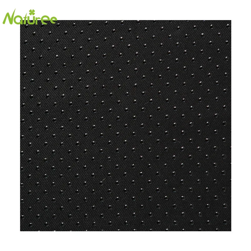 Нескользящая черная ПВХ ткань 50 см * 150 против скольжения пластиковая точка
