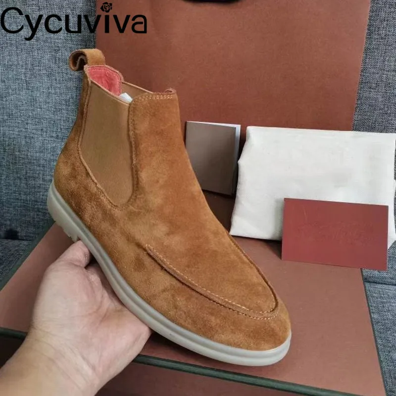 Популярные черные детские замшевые модельные повседневные ботинки с круглым