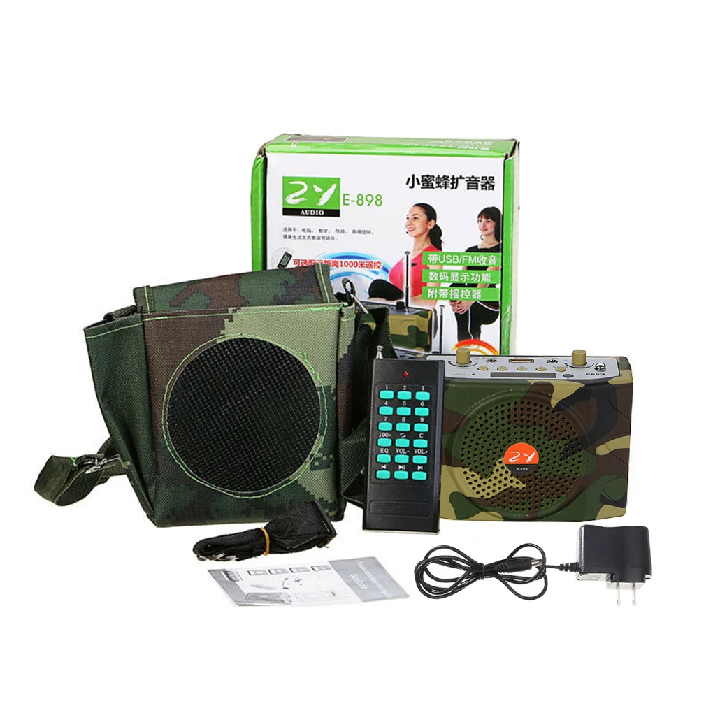 

38W Hunting Decoy Calls Electronic Bird Caller CamouflageElectric Hunting Decoy Speaker MP3 Speaker Remote Controller Kit