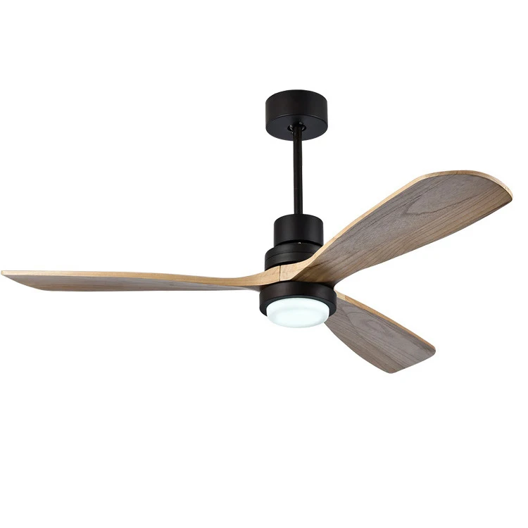 

Hot Sale Decorative Silent Fan Air Conditioning Appliances 5 Speeds Remote Wooden Ceiling Fan with Light Ventiladores De Techo
