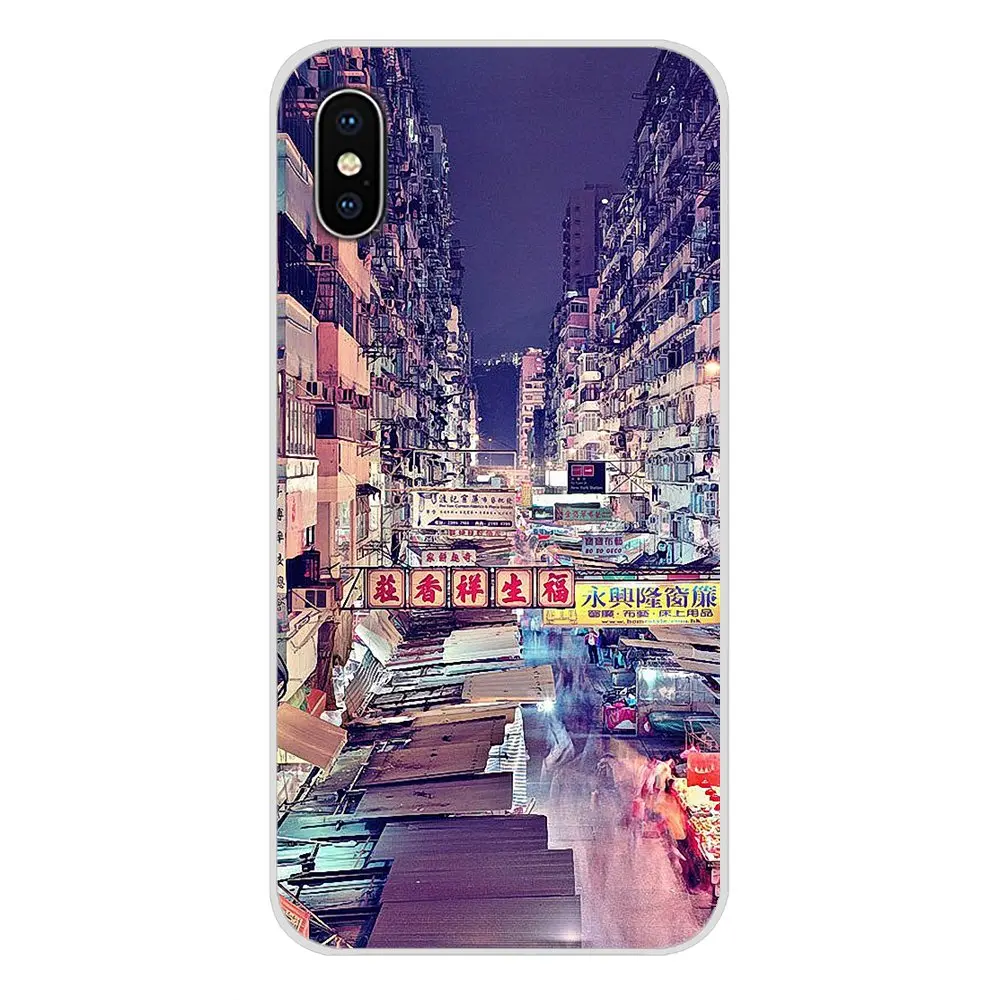 Для Motorola Moto x4 E4 E5 G5 G5S G6 Z Z2 Z3 G G2 G3 C Play Plus Hong Kong Sunset Skyscraper City Bay силиконовый чехол для