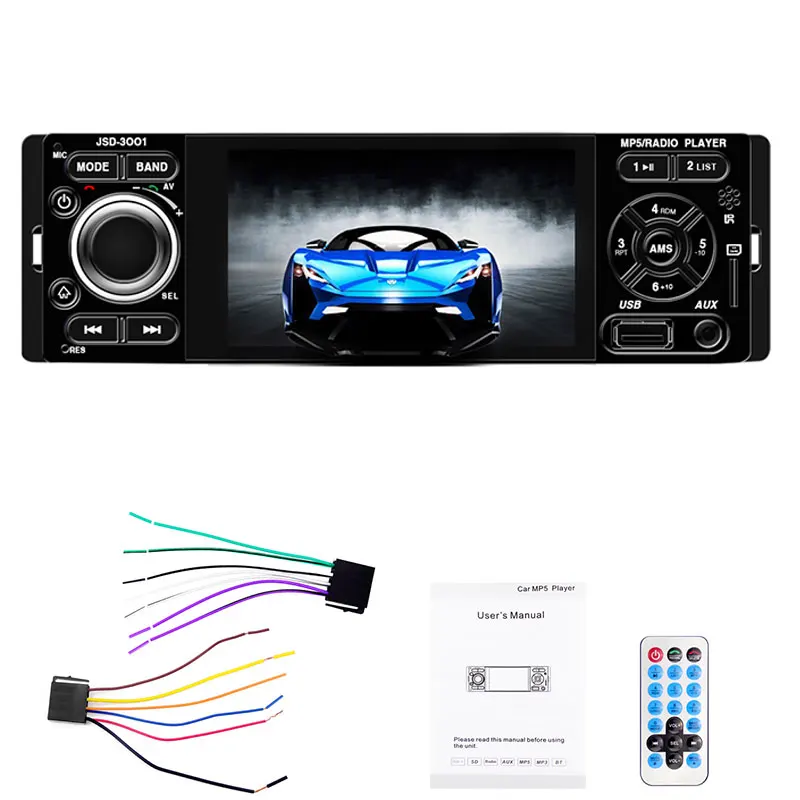 Автомагнитола 1 din " сенсорный экран araba teypleri estereo para Авто mp5 Автомагнитола bluetooth jsd 3001 teypoto зеркальная ссылка - Цвет: 1-A radio only