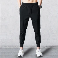 mens large size loose casual trousers sports autumn loose korean style trendy nine point pants joggers men black pants men