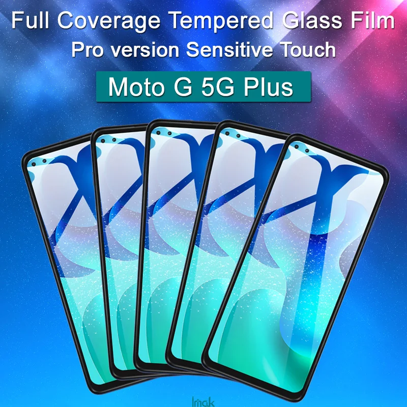 

Imak Sensitive Touch Full Coverage Glass for Moto G 5G Plus Tempered Glass