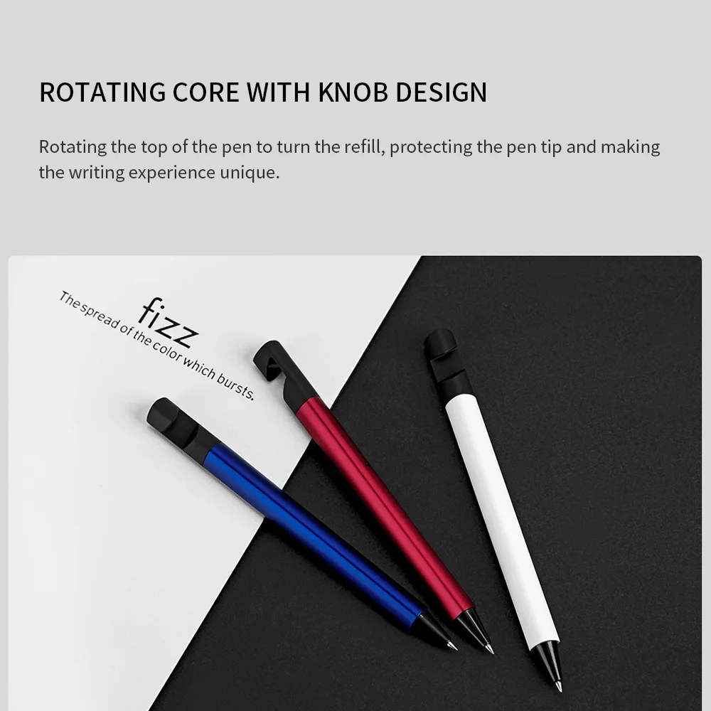 xiaomi mijia youpin phone holder gel pen 0 5mm black refill creative functional pen 6 colors available for office school student free global shipping