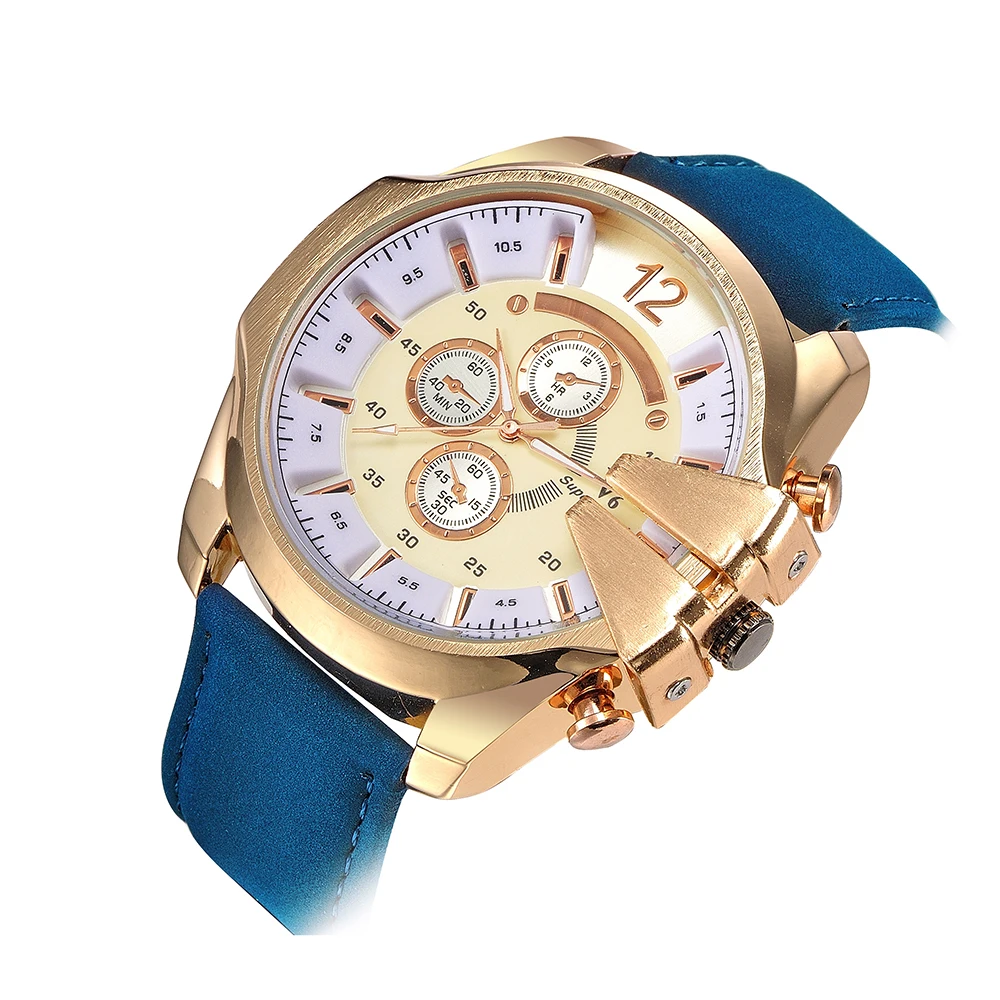 Модные брендовые мужские спортивные часы V6 в ковбойском стиле кварцевые с