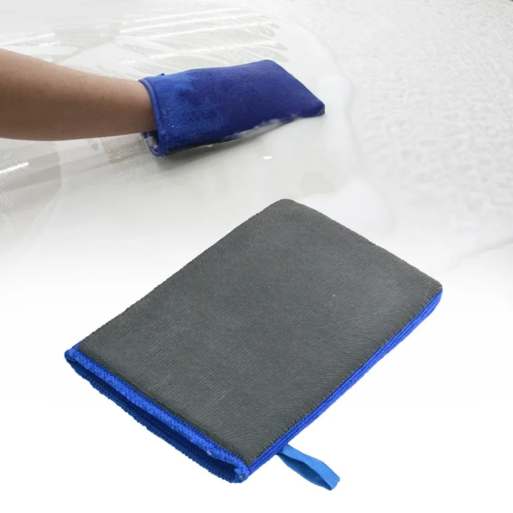 

Reusable Car wash 1* Gloves Mitt Polish Premium 5.5*8.7" Care Convenient