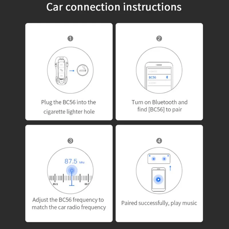 Новый Bluetooth 5 0 автомобильный комплект громкой связи fm передатчик MP3 плеер PD3.0