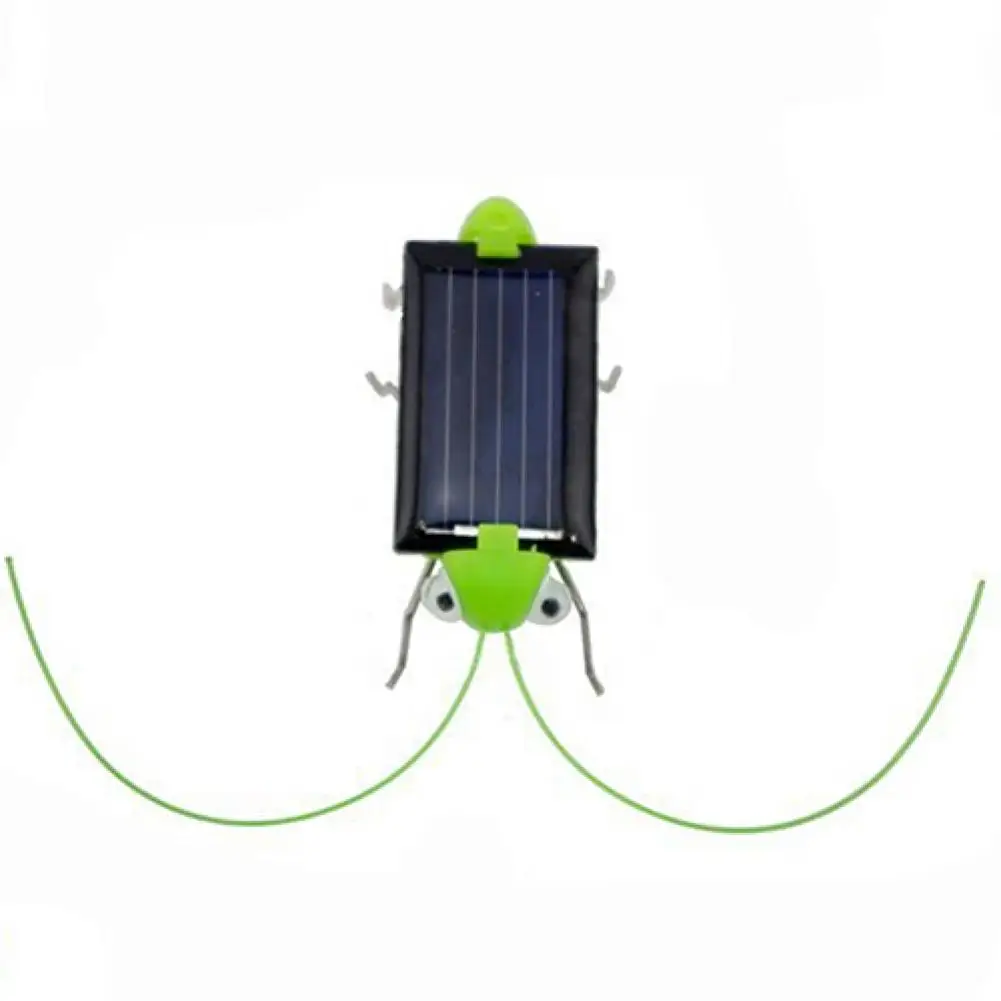 

Creative Fun Solar Power Robot Insect Locust Grasshopper Kids Educational Toys for Children Gifts