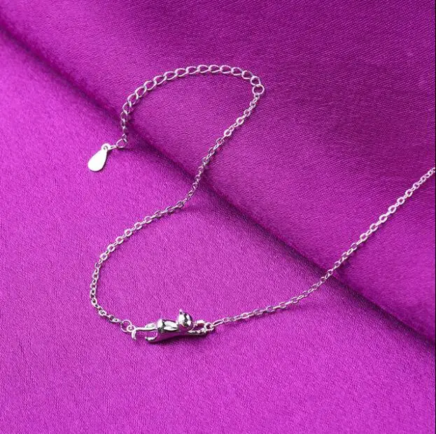 Стильный минималистичный женский браслет с котом воротник Colar браслеты кошками