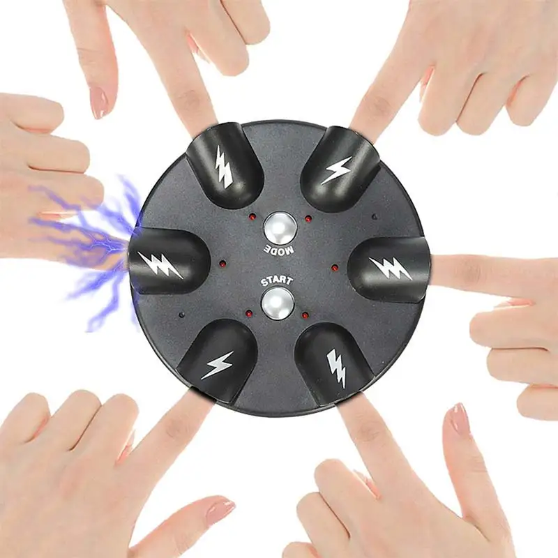 Палец Электрический шок Полиграф Забавный шокирующий выстрел рулетка игра