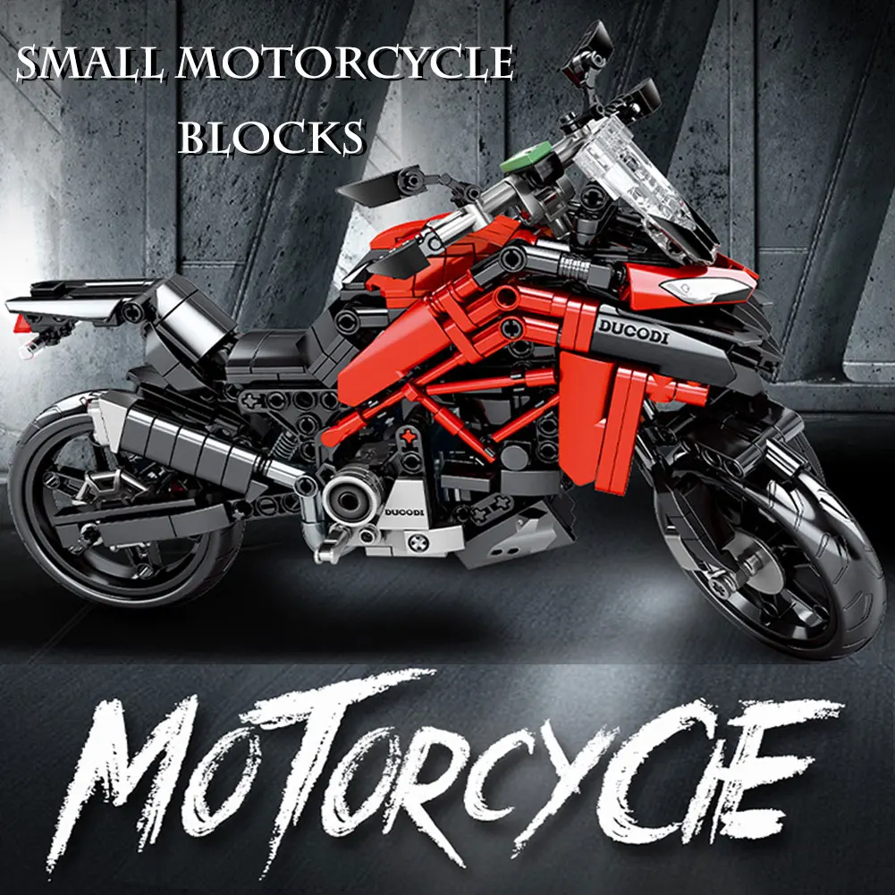 

BZDA City High-tech Motorcycle cars Model building blocks Speed Racing car Vehicle MOC Motorbike bricks Kits toys for children